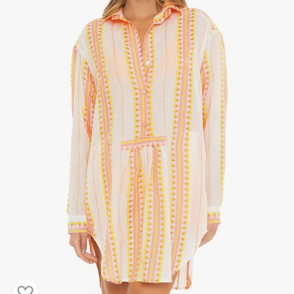 Brand New Trina Turk womens Montauk Shirt Dress